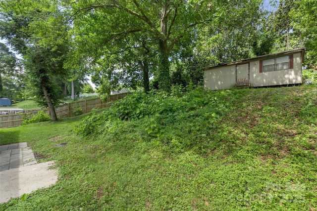 1075 Parkview Dr, Gastonia, NC 28054 - view of yard with an outdoor structure