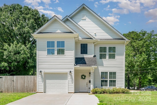 3004 Marlowe Ave, Charlotte, NC 28208 - traditional-style house featuring concrete driveway, an attached garage, and a shingled roof