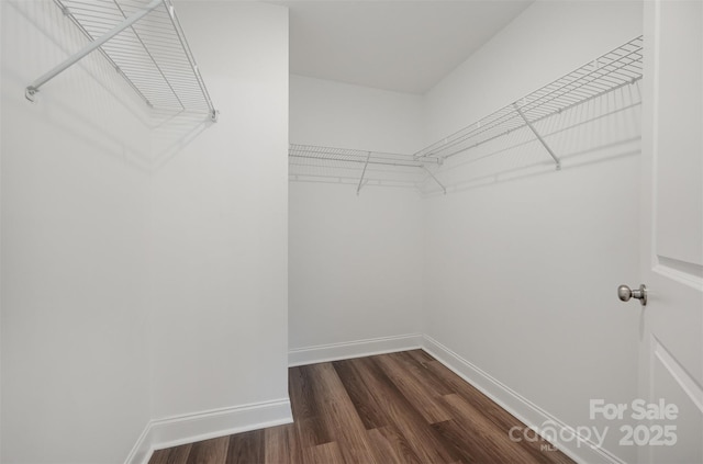 3004 Marlowe Ave, Charlotte, NC 28208 - spacious closet with dark wood finished floors