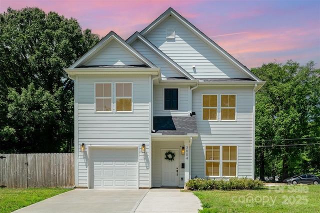 3004 Marlowe Ave, Charlotte, NC 28208 - traditional-style house with driveway, an attached garage, and a shingled roof