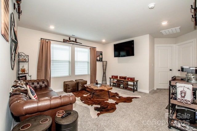 11951 Old Statesville Rd, Huntersville, NC 28078 - carpeted living room with baseboards and recessed lighting