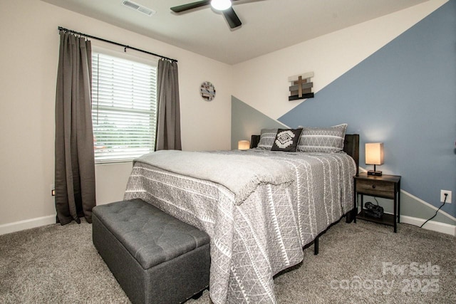 11951 Old Statesville Rd, Huntersville, NC 28078 - bedroom featuring carpet floors, baseboards, and ceiling fan