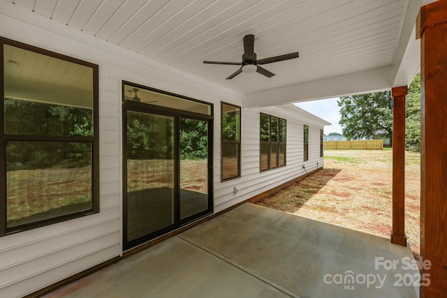4975 Rimer Rd Unit 1, Concord, NC 28025 - view of patio featuring a ceiling fan