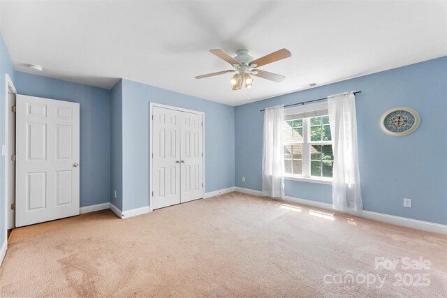 6300 Latta Springs Cir, Huntersville, NC 28078 - unfurnished bedroom with carpet floors, a closet, and baseboards