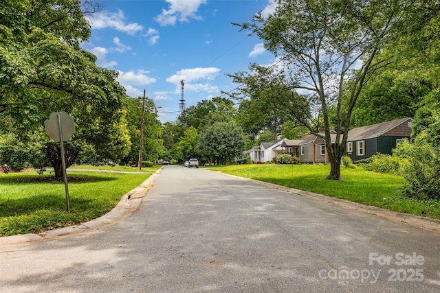 2308 Vanderbilt Rd, Charlotte, NC 28206 - view of asphalt street with curbs and traffic signs