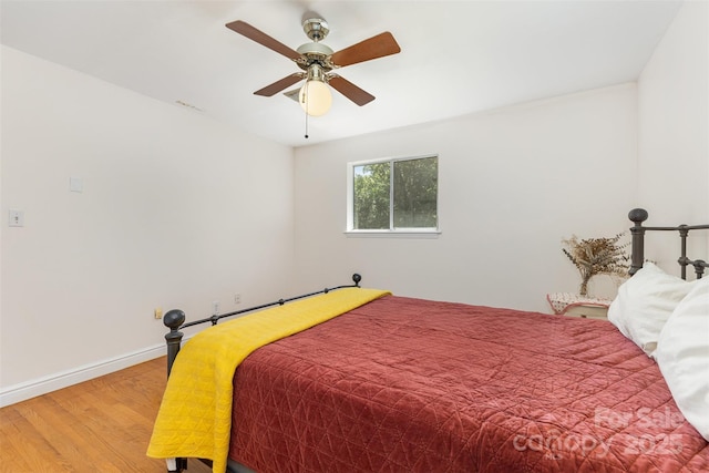 7015 Lavern St, Charlotte, NC 28215 - bedroom featuring wood finished floors and a ceiling fan