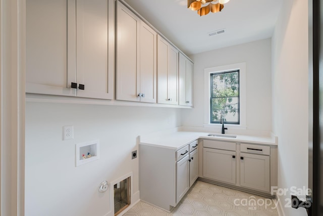 1625 Club Rd, Charlotte, NC 28205 - laundry room featuring cabinet space, hookup for a washing machine, and hookup for an electric dryer