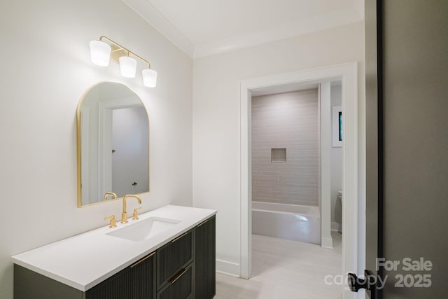 1625 Club Rd, Charlotte, NC 28205 - full bathroom featuring vanity and a bath