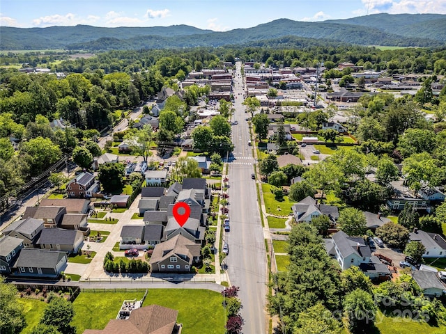 294 W Main St, Brevard, NC 28712 - aerial perspective of suburban area with a mountainous background