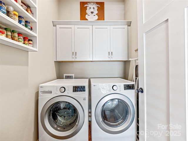 294 W Main St, Brevard, NC 28712 - laundry area featuring washing machine and clothes dryer and cabinet space