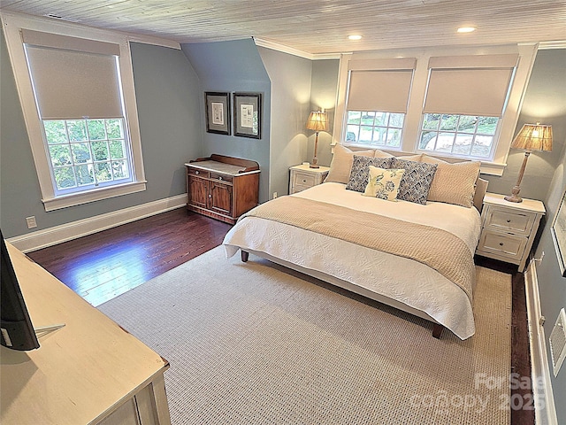 1051 14th Avenue Dr NW, Hickory, NC 28601 - bedroom featuring wood finished floors, baseboards, recessed lighting, and crown molding