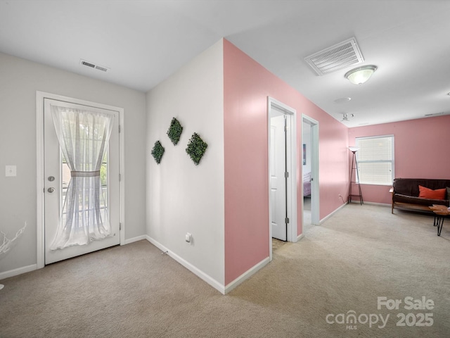 10426 Kempsford Dr, Charlotte, NC 28262 - corridor with carpet flooring and baseboards