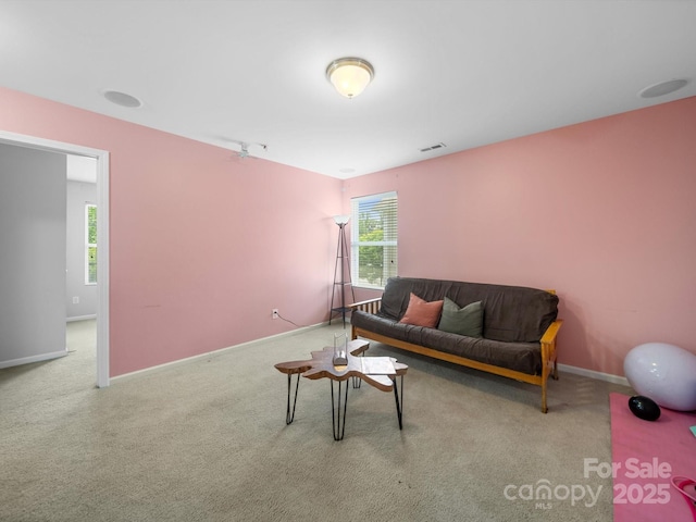 10426 Kempsford Dr, Charlotte, NC 28262 - living room with carpet and baseboards