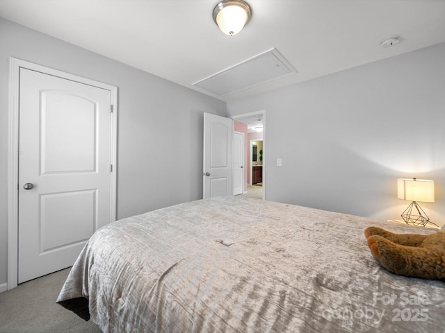 10426 Kempsford Dr, Charlotte, NC 28262 - bedroom with attic access and carpet floors