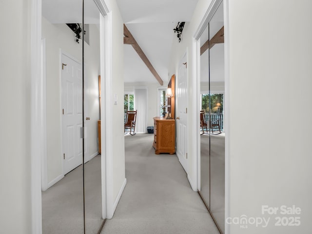 698 Youngs Mountain Dr, Lake Lure, NC 28746 - hall with light carpet and baseboards