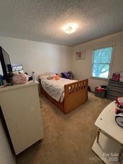 2669 Icard Rhodhiss Rd, Connelly Springs, NC 28612 - bedroom with a textured ceiling and light carpet