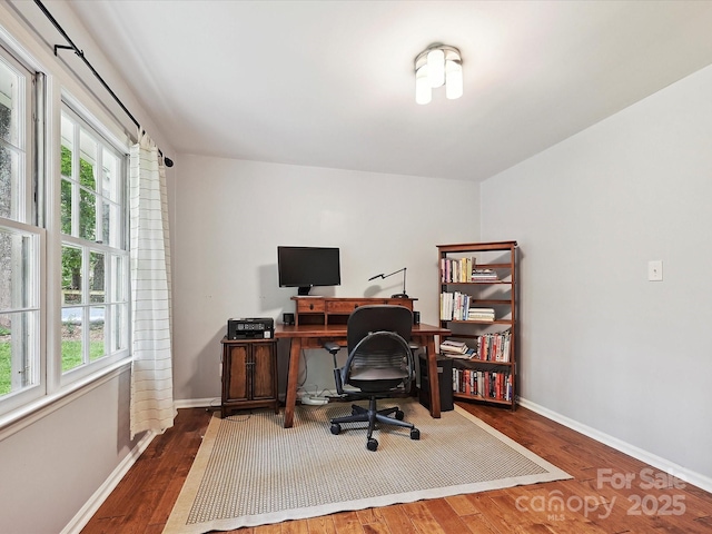 2911 Butter Churn Ln, Matthews, NC 28105 - office featuring healthy amount of natural light, wood finished floors, and baseboards