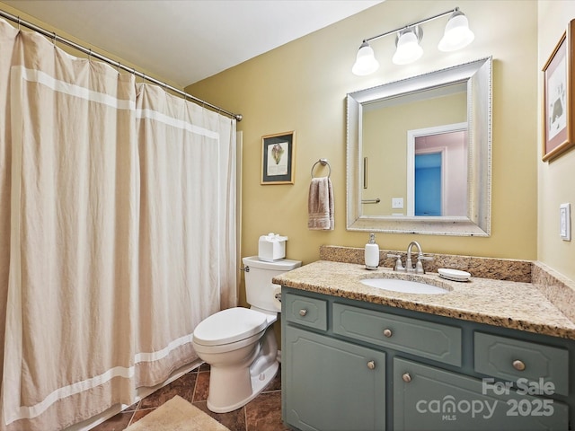 2911 Butter Churn Ln, Matthews, NC 28105 - full bathroom featuring toilet and vanity
