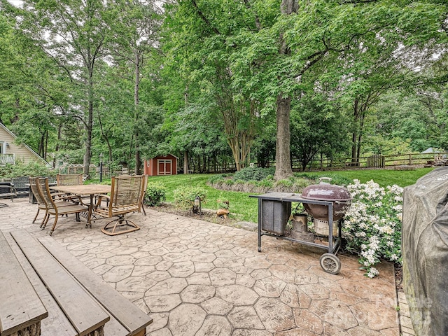 2911 Butter Churn Ln, Matthews, NC 28105 - view of patio featuring outdoor dining space