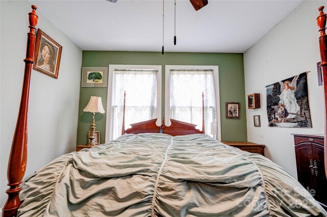 611 E Marion St, Shelby, NC 28150 - bedroom featuring ceiling fan