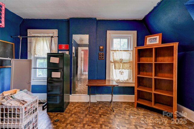 611 E Marion St, Shelby, NC 28150 - office space featuring baseboards and vaulted ceiling
