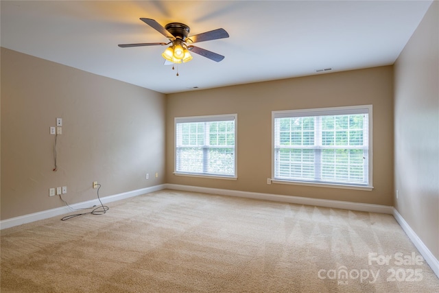 1009 Brookline Dr, Huntersville, NC 28078 - carpeted empty room featuring baseboards and a ceiling fan