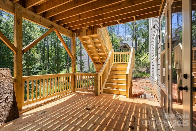 6782 Kingfisher Ct, Denver, NC 28037 - wooden deck with stairs