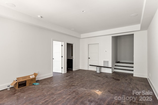 6782 Kingfisher Ct, Denver, NC 28037 - empty room featuring wood finished floors, stairs, and a smoke detector
