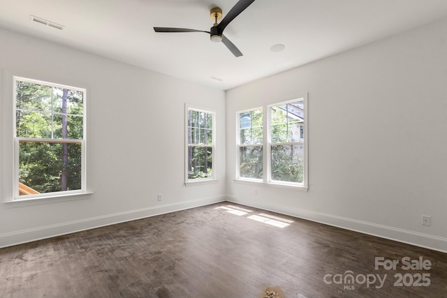 6782 Kingfisher Ct, Denver, NC 28037 - unfurnished room featuring ceiling fan and dark wood finished floors