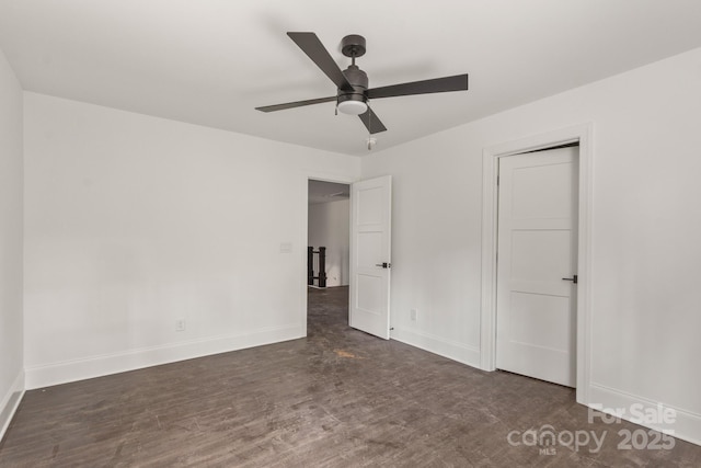 6782 Kingfisher Ct, Denver, NC 28037 - unfurnished bedroom featuring wood finished floors and ceiling fan