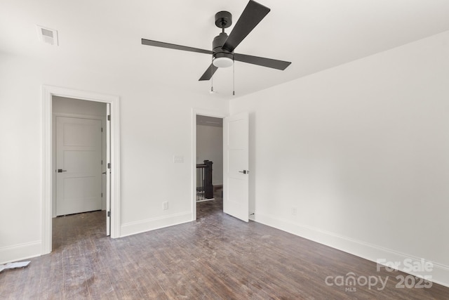 6782 Kingfisher Ct, Denver, NC 28037 - unfurnished bedroom featuring wood finished floors and a ceiling fan