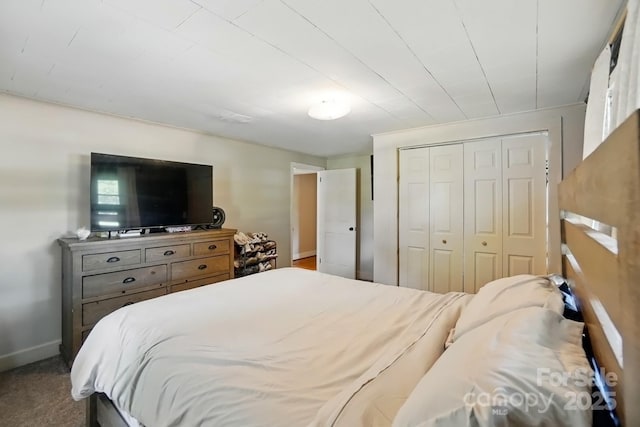 2903 Price Rushing Rd, Monroe, NC 28110 - bedroom with a closet, carpet floors, and baseboards
