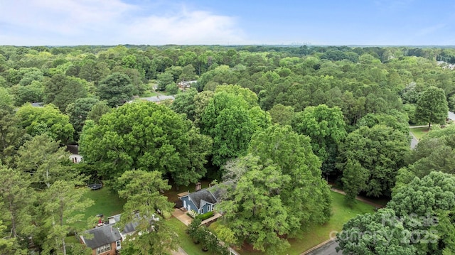 13446 Idlefield Ln, Matthews, NC 28105 - aerial overview of property's location with a forest