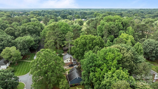 13446 Idlefield Ln, Matthews, NC 28105 - bird's eye view of a heavily wooded area