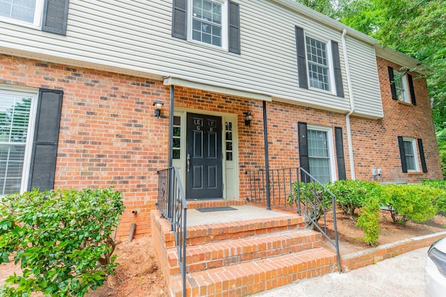 5927 Quail Hollow Rd Unit H, Charlotte, NC 28210 - view of exterior entry featuring brick siding