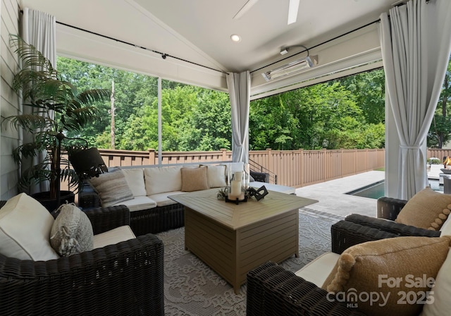 4021 Redwood Ave, Charlotte, NC 28205 - view of patio with an outdoor living space