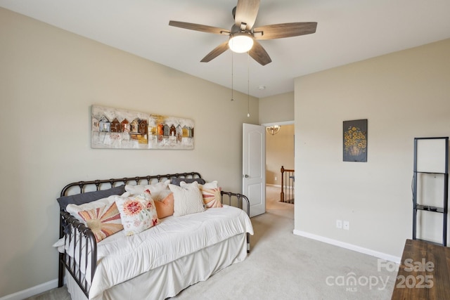 4430 Bravery Pl SW, Concord, NC 28027 - bedroom featuring carpet, baseboards, and a ceiling fan