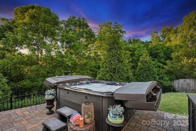 4430 Bravery Pl SW, Concord, NC 28027 - view of patio with a hot tub