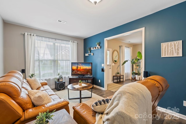 20 Daphne Dr, Arden, NC 28704 - living room with wood finished floors and baseboards