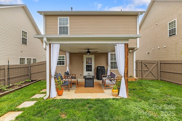 20 Daphne Dr, Arden, NC 28704 - rear view of property featuring a patio area and ceiling fan