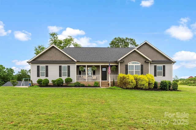 262 Grassy Pond Creek Rd, Gaffney, SC 29341 - view of front facade featuring a porch and a front yard