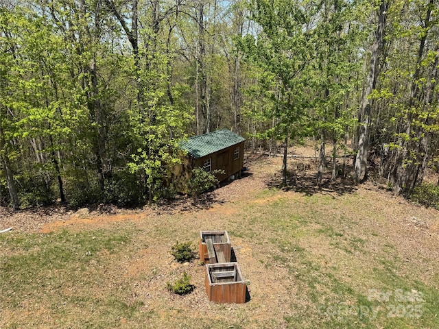 658 Green Point Ln, Boomer, NC 28606 - view of yard featuring a storage unit
