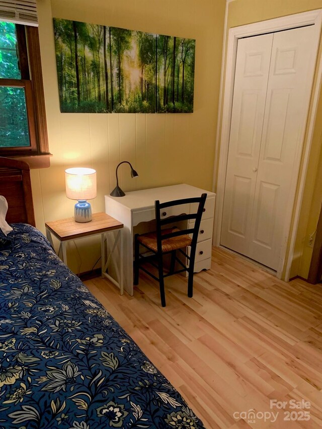 37 Sassafras Ln, Maggie Valley, NC 28751 - bedroom with light wood-style flooring