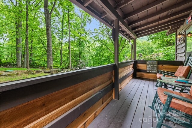 37 Sassafras Ln, Maggie Valley, NC 28751 - view of deck