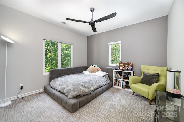 5925 Creola Rd, Charlotte, NC 28270 - bedroom with a ceiling fan and baseboards