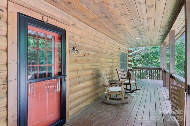 145 Jobes Trl, Mill Spring, NC 28756 - doorway to property with covered porch