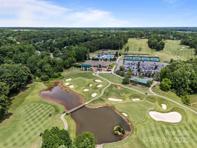 16028 Cranleigh Dr, Huntersville, NC 28078 - aerial view of property and surrounding area featuring a nearby body of water and a local golf course