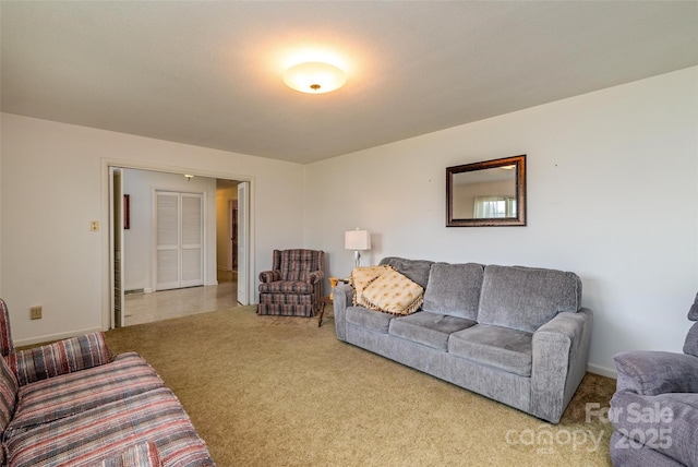 765 York Institute Rd, Hiddenite, NC 28636 - carpeted living room featuring baseboards