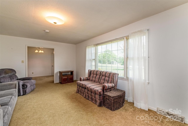 765 York Institute Rd, Hiddenite, NC 28636 - living area featuring light carpet and baseboards