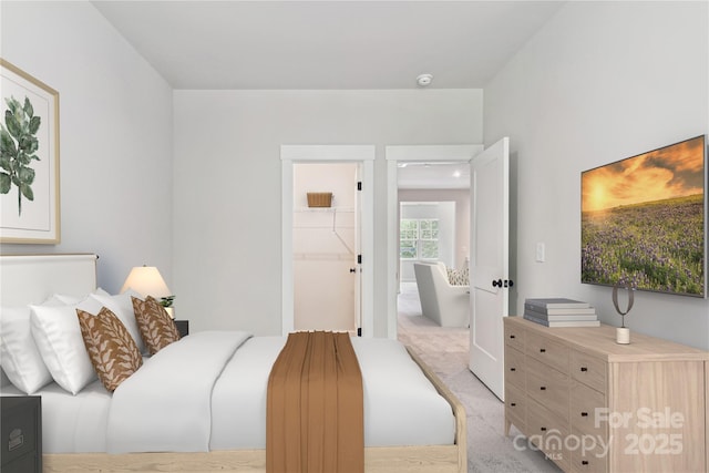 3034 Finchborough Ct Unit 233, Charlotte, NC 28269 - bedroom with light carpet and a walk in closet